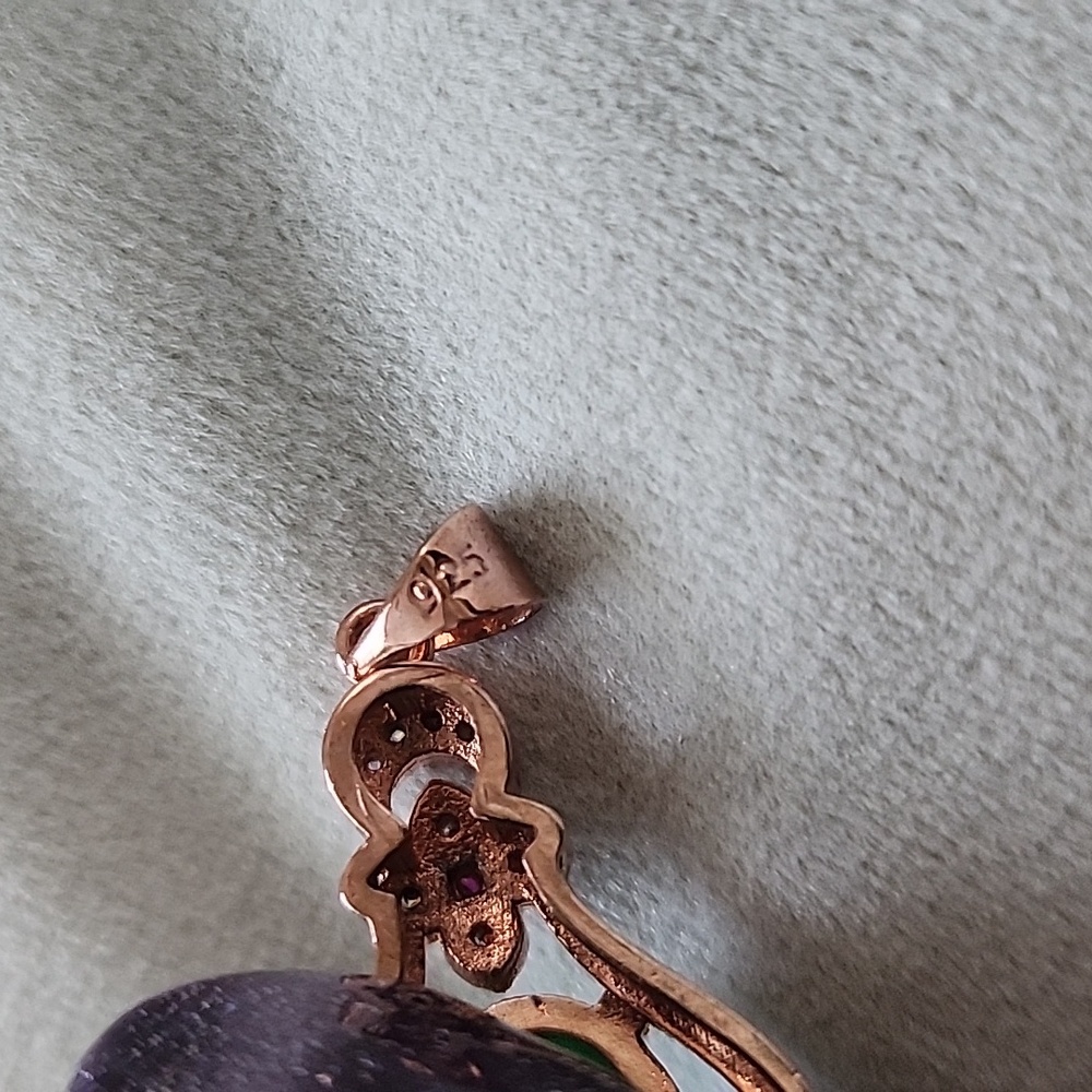 925 Silver pendant in rose gold - Picture 4 of 4